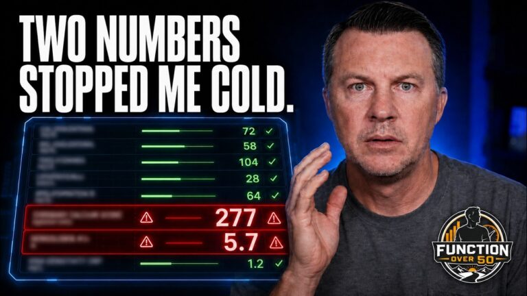 Function Health results dashboard showing 129 biomarkers tested at age 50